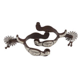 2 PCS Cowboy Horse Spurs Outdoor Garden Retro Spurs Saddlery Equipment with Cow Icon V1294-YM3111220277111-0421
