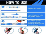 400-Piece Solder Seal Wire Connectors with Heat Shrink Butt Connectors V1107-145-50800