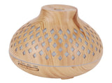 400ml Light Wood Grain Air Diffuser Electric Aroma Humidifier with Ambient Night Lamp 100240VAU V1294-YM0721-3113210017714