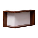 Floating Wall Corner Shelf Unit - 2 Tier 90 Degree Corner Shelves for Wall Mounted Storage - Space V1366-AZ2-W-12025