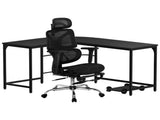 Artiss Computer Desk L-Shape Study Desks Ergonomic Office Chair Mesh Chairs MET-DESK-L-003-FZ28-BK