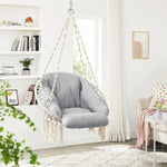 SONGMICS Hammock Hanging Chair with Cushion Gray V227-8498715001080