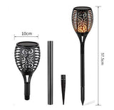 Solar Torch Light with Flickering Flame for Decorations Solar Lights Outdoor for V1107-124-92340-BLK1-12PACK