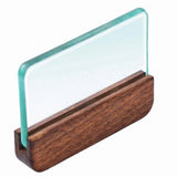 Leather Burnishing Tool with Black Walnut Handle, Glass Burnisher Block, 1 Count V1369-AZ3-W-11367