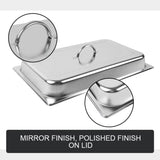 9L Chafing Dish Set Buffet Pan Bain Marie Bow Stainless Steel Food Warmer V201-FAZ4990SI8AU