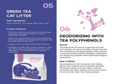 PurrHaven Green Tea Clumping Cat & Kitty Litter, 15kg ,Dust Free,Natural Flusable,Easy to XFPH-CL-GT-PL