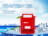 LED Mini USB Refrigerator USB Refrigerator Drinks Beverage Cans Refrigerator and Heater Red V1294-YM0722-JY05497-01