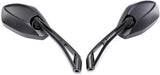 1 Pair Universal Bar End Motorcycle Mirrors, Adjustable Scooter Rearview Mirrors with 8 mm and 10 mm V1189-LC-QP-00849