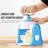 Hand Crank Shaved Ice Cream Machine Slushie Machine for Snow Cone Margarita Frozen Cocktails Healthy V1294-YM0717-10101945
