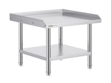Stainless Steel Work Table, 24 x 24 x 26 Inch Commercial Food Prep Worktable, 3-Sided Backsplash V952-CFBXGGZTSBT2DPGGMV0