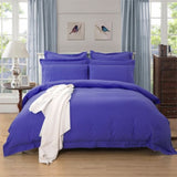 1000TC Tailored King Size Royal Blue Duvet Quilt Cover Set V493-K-3