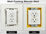 10Pcs Single Gang Outlet Box Extender Seamless Blending Effect Sturdy Enduring Build for Outlet V1366-AZ2-W-14983