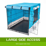 Cage Cover Enclosure for Wire Dog Cage Crate 36in BLUE V274-PET-CV36-BU