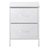 Levede Bedside Table Storage Nightstand Bedroom Storage NI1058-WH_NZ