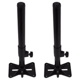 2-Pack Black Undermount Sink Swivel Brackets, 41x17.5x11.5 cm, Basin Support Hardware V1369-AZ3-W-12838