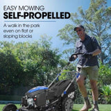PowerBlade 20" 200cc Self-Propelled Lawn Mower, 7 Height, Steel Deck, Deck Wash Port, OHV 4-Stroke V219-MOWSPRPB20SA