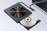 5 in 2 Computer External CD DVD Drive USB 3.0 Portable Optical Drive Burner for Windows Mac Linux V1263-JX-6358