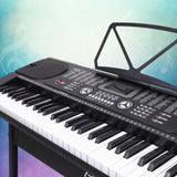 Alpha 61 Keys Electronic Piano Keyboard Digital Electric w/ Stand Beginner Black EK-JK-60-BK-H