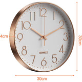 Minimalist Wall Clock Modern Silent Wall Clock, Silent Quartz Movement V1237-ZY-203-1481