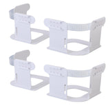 4 Pack Bed Sheet Holder with Lock Straps ABS Heavy Duty Bed Sheet Corner Fastener Keep Sheets Firm V1294-YM0901-3117250056211