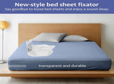 4 PCS Bed Sheet Holder with Lock Strips, Heavy Duty Bed Sheet Corner Fastener, Removable Bed Sheet V1259-DP01-A-3255