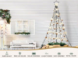 Jingle Jollys Solar Christmas Tree 3.6m 800 LED Net Lights Xmas Trees Decoration XMAS-FAIRY-SOLAR-NET-12FT-WARM
