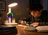 Study Smarter Bundle LED Reading Lamp with Smart Display Pen Holders & White Magnetic Countdown V888-ELOSUNG54244
