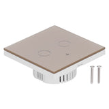 Type 86 2Way Smart Switch Touch Voice Household CapacitorFree Backlit Switch for Zigbee Tuya V1294-YM0901-3113210139213