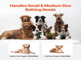 Portable Dog Bathtub, Elevated & Foldable Space-saving Pet Shower Station with Efficient Drainage, V952-GJRQCWYGQHSKWNN3XV0