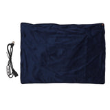 Heating Blanket Multifunctional Adjustable Temperature Control USB Electric Heated Blanket Navy Blue V1294-YM0710-3117230343012