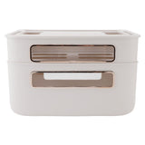 Router Storage Box 2 Layer Dust Proof Multifunctional with Lid Cable Management Router Box for Modem V1294-YM0901-3117240219211