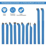 11 pcs Lathe Tool Set Metal Tip Lathe Tools Set Turning Tool Set Turning Tool Grooving Tool 8 X 8Mm V1188-MS-227-0859