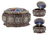 Vintage Music Box with 12 Constellations Rotating Goddess Twinkling LED Light V1294-YM0901-JY20436-10