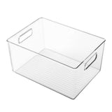 Clear Plastic Pantry Organizer Bin with Handle Freezer Pantry Organization for Refrigerator Fridge V1294-YM0901-3117240162111