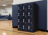 12-Door Locker for Office Gym Shed School Home Storage - 3-Digit Combination Lock V63-839111