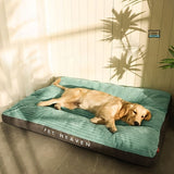 Warm Dog Bed Washable Pet Bed Non-Slip Dog Bed High Backrest Dog Bed Thick Dog - Green - Size V1107-136-17007-GRN2