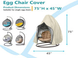 Garden Furniture Cover 115x190cm Waterproof Outdoor Furniture Protector Beige Patio Furniture Cover V1258-DP02-BOL-560