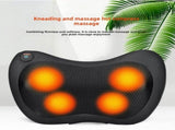 Cordless Rechargeable Shiatsu Massage Pillow - 8 Node Deep Kneading Neck & Back Massager with Heat V888-ELOSUNG41763