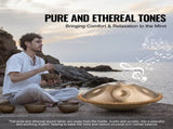 Handpan Drum 22 in 9 Notes D Minor Steel Hand Drum with Mallets for Adult V952-SDG22INCH9YDCVIEZV0