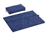 Leather Tablet Case & Power Bag For Microsoft Surface Pro X - 13 Inch Dark Blue PRL-7091191060DBT