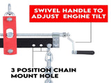 Engine Leveler Balancer 907kg Load Shop Crane Hoist Chain Lift Loading Leveller V379-ENGLEVLR200004