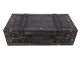 Wooden Chest Vintage Wood Storage Trunk with Lid Retro Suitcase Portable Box Ancient Photography V1294-YM0901-3117250191711