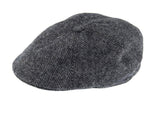 DENTS Mens Drivers Cap Abraham Moon Hat Tweed Peeky Blinders - Charcoal V563-1-3040-CHARCOAL-L