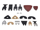 81Pcs/Set Oscillating Saw Blades Kit High Carbon Steel Multitool Blade Quick Release Cutting Tool V1294-YM0901-3111210263211