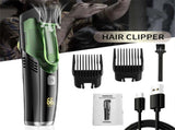 Vacuum Beard Shaver for Men with Automatic Hair Suction, Adjustable Blade Distance, LCD Digital V1192-AZ-W-30011