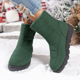 Women's Waterproof Snow Boots, Warm Fleece-Lined Winter Boots with Non-Slip Outdoor Sole for Cold V1189-LC-DG-00241