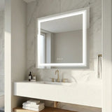 Interior Ave - 80 x 80cm Square Frameless LED Bathroom Mirror V355-IA-SWM-80