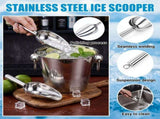 metal champagne, beverage, wine, party, cold keeping, 2 piece V1106-122-SIL-66106