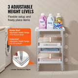 Stainless Steel Food Prep Table, 14 x 24 x 34 Inch Commercial Kitchen Worktable, with 2 Adjustable V952-CFBXGGZTSCGZZZ9YVV0