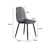 Levede 8x Dining Chairs Kitchen Eames CH1058-4-GYX2